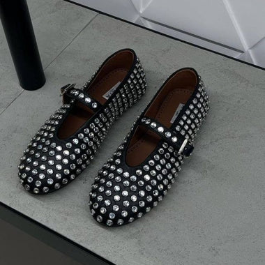 Diamond studded Ballerinas