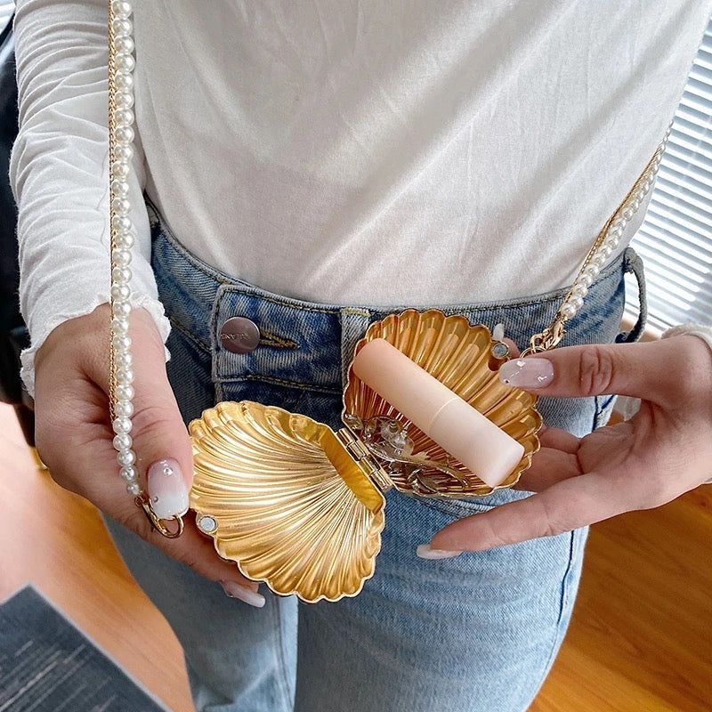 Pearl Chain Shell Bag – Moline
