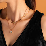 Geometry Zircon Necklace