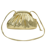 Shiny leather cloud bag