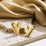 Pearl Heart Studs