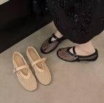 Fishnet Ballet Flats