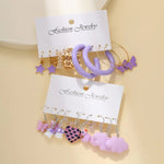 Purple Pearl Earrings